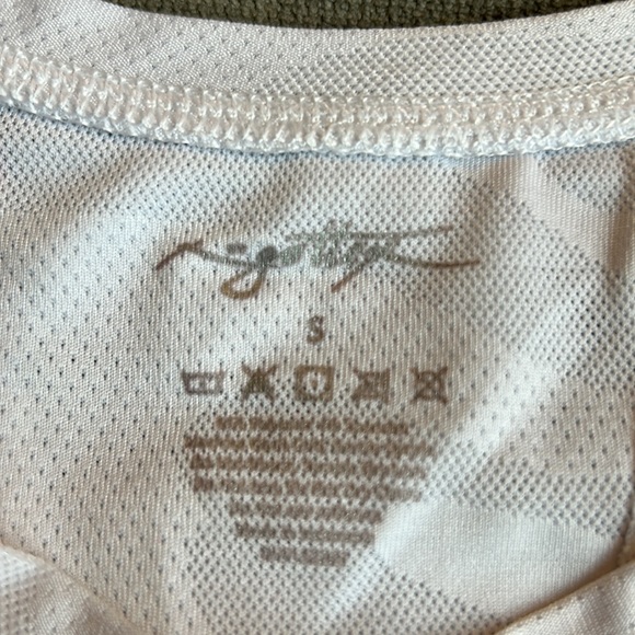 X by gottex white camo print open back tie tank sz small - Picture 3 of 6